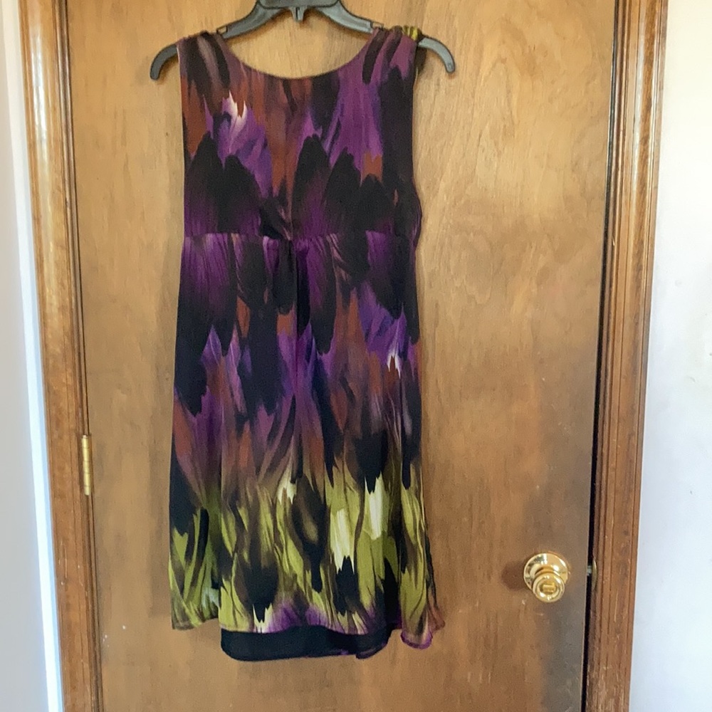 Lane Bryant painterly print sleeveless dress size 14 - Picture 12 of 15